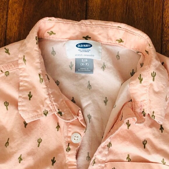 Cute Cactus Shirt for Boy 6-7Y - Picture 3 of 5